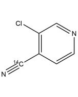 3-Chloro-4-cyanopyridine, [cyano-14C]-