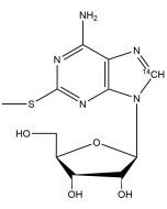 2-Methylthioadenosine, [adenine-8-14C]-