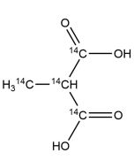 Methylmalonic acid, [14C(U)]-