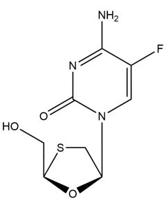 (-)-ß-2',3'-Dideoxy-5-fluoro-3'-thiacytidine
