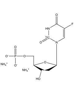 5-Fluoro-2'-deoxyuridine 5'-monophosphate, diammonium salt, [2-14C]-
