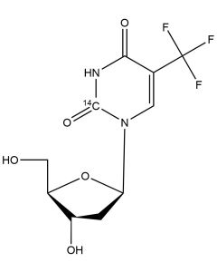 5-Trifluoromethyl-2'-deoxyuridine, [2-14C]-