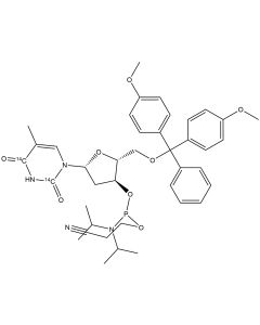 5'-O-(4,4'-Dimethoytrityl) [4,6-14C]- thymidine, 3'-(2-cyanoethyl-N,N-diisopropyl) phosphoramidite
