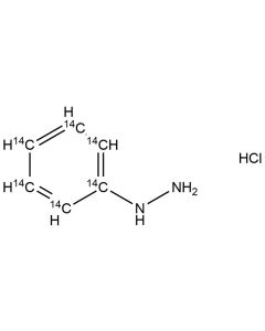 Phenylhydrazine, hydrochloride, [14C(U)]-