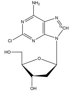 2-Chloro-2'-deoxyadenosine, [8-14C]-