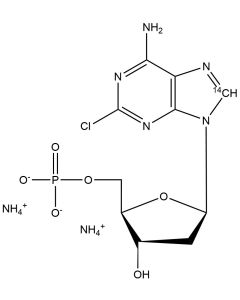 2-Chloro-2'-deoxyadenosine 5'-monophosphate, diammonium salt, [8-14C]-