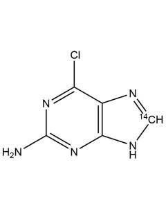 6-Chloro-2-aminopurine, [8-14C]-