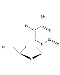 (-)-ß-2',3'-Dideoxy-3'-thia-5-fluorocytidine, [2-14C]-