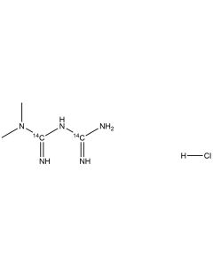 Metformin hydrochloride salt, [biguanidine-14C]-