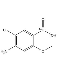 2-Methoxy-4-amino-5-chlorobenzoic acid, [carboxy-14C]-