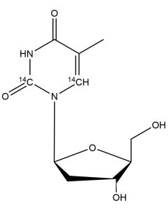 Thymidine, [2,6-14C]-