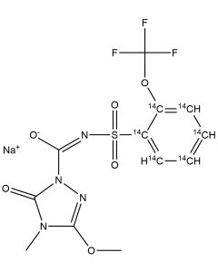 Flucarbazone, sodium salt, [phenyl-14C(U)]-