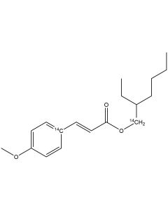 2-Ethylhexyl-p-methoxy-cinnamate, [ring-1-14C, ethylhexyl-1-14C]-