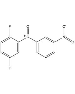 2,5-Difluoro-3'-nitrobenzophenone, [carbonyl-14C]-