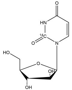 Uracil-ß-D-arabinofuranoside, [2-14C]-