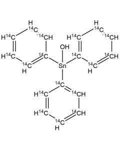 Triphenyltin hydroxide, [ring-14C(U)]-