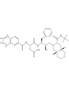 Saquinavir, [benzylquinoline ring-14C(U)]-