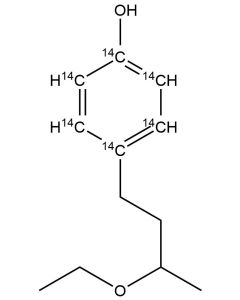 4-(3-Ethoxybutyl)phenol, [ring-14C(U)]-