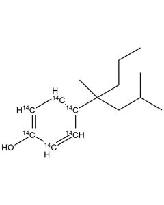 4-(1,3-Dimethyl-1-N-propylbutyl)phenol, [ring-14C(U)]-