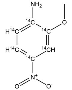 2-Methoxy-4-nitroaniline, [ring-14C(U)]-