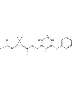 Permethrin, [benzyl ring-14C(U)]-