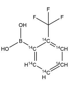 2-Trifluoromethyl phenyl boronic acid, [ring-14C(U)]-