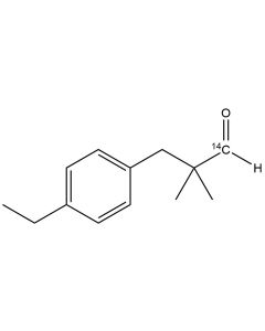 2,2-Dimethyl-3[4-ethylphenyl]propionaldehyde, [carbonyl-14C]-