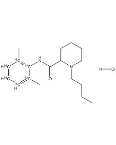 Bupivacaine hydrochloride, [phenyl-14C(U)]-