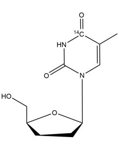 3'-Deoxythymidine, [4-14C]-