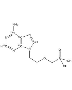 Adefovir, [adenine-13C(U), 99 atom % 13C]-