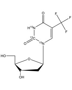 5-Trifluoromethyl-2'-deoxyuridine, [2-13C-1,3-15N2, 99 ATOM % 13C, 99 ATOM % 15N]-