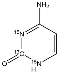Cytosine, [2-13C-1,3-15N2, 99 atom % 13C, 99 atom % 15N2]-