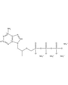 Tenofovir diphosphate, tetraammonium salt, [adenine-13C5]-