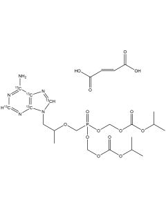 Tenofovir disoproxil fumerate, [adenine-13C5]-