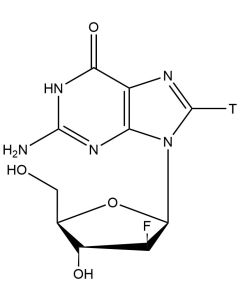 2'-Deoxy-2'-fluoro-B-D-Arabinofuranosylguanine, [8-3H(N)]-