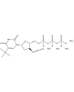 3'-Azido-3'-deoxythymidine 5'-triphosphate, tetraammonium salt, [methyl-3H]-