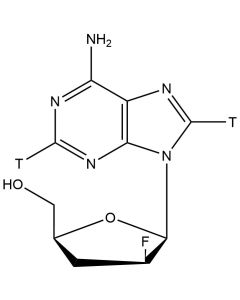 9-(2,3-Dideoxy-2-fluoro-ß-D-arabinofuranosyl)-adenine, [adeinine-2,8-3H]-