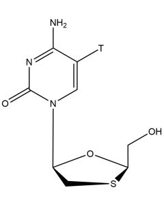(-)ß-L-2',3'-Dideoxy-3'-thiacytidine, [5-3H(N)]-